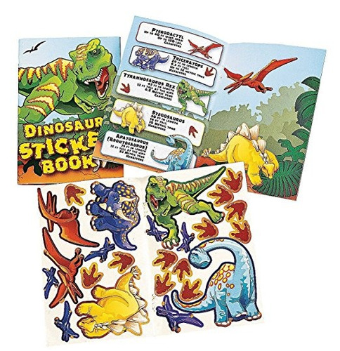 Libros Dinosaurio Parachoques (12 Pack) 24 Pegatinas Cada