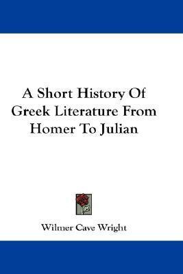 Libro A Short History Of Greek Literature From Homer To J...