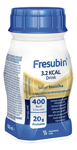 Fresubin 3.2 Kcal Drink 125ml - Fresenius Kabi Sabor Baunilha