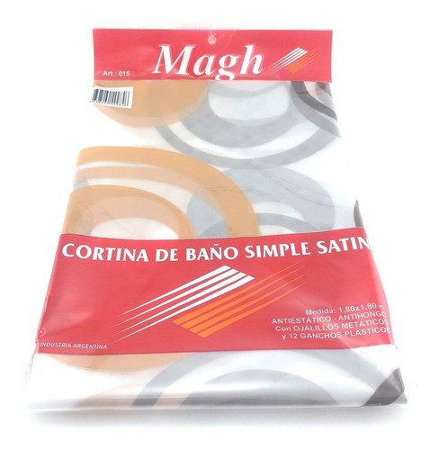 Cortina De Baño Impresa Impermeable Antihongos Magh 