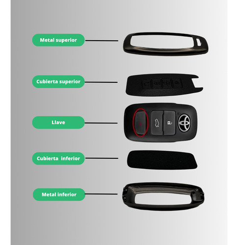 Funda De Llave For Toyota Yaris 2023 2024