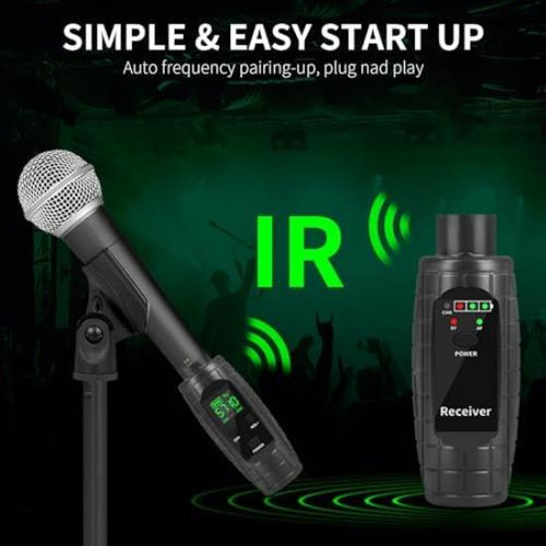 Kadjuh Transmisor Y Receptor Xlr Inalámbrico Uhf Receptor Tr