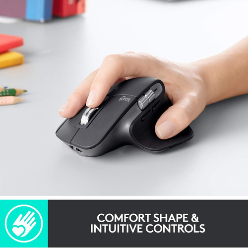 Mouse Logitech Mx Master 3, Inalámbrico, Ergonómico, 4000dpi