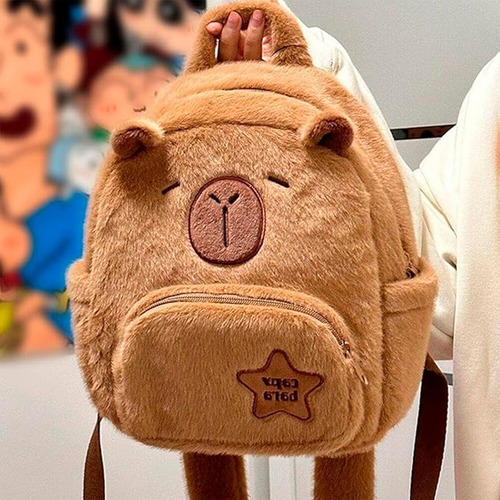 Capybara Mochila, Linda Mochila De Felpa Capybara Para Niñas, Bolso De Hombro Capybara Para Mujeres, Regalos Para Amantes De Capybara