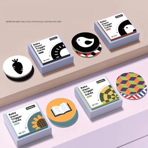 8 Libros, Juguetes Montessori De Alto Contraste