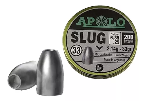 Balines Slug de H&N para calibre 6.35mm