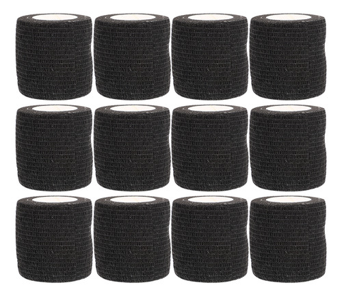 Cinta Venda Elástica Cohesiva Autoadherible 4.5m* 5cm 12pcs Negro