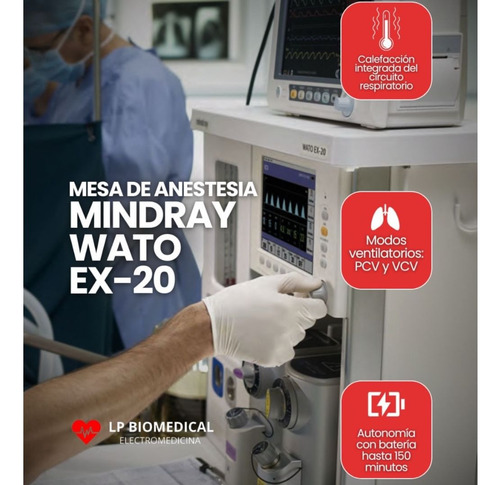 Mesa De Anestesia Mindray Wato Ex-20