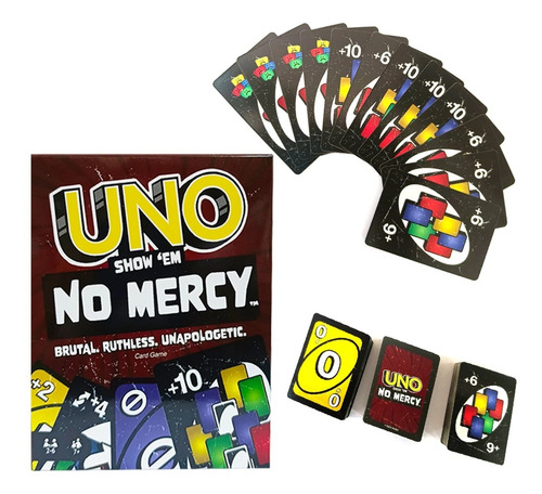 Juego De Cartas Uno Show Em No Mercy Nuevo Sin Misericordia