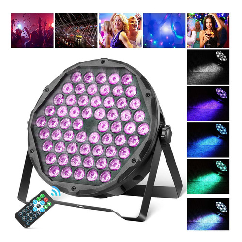 Cañon De Leds Rgb Audioritmico Dmx Multicolor Control 60x3w