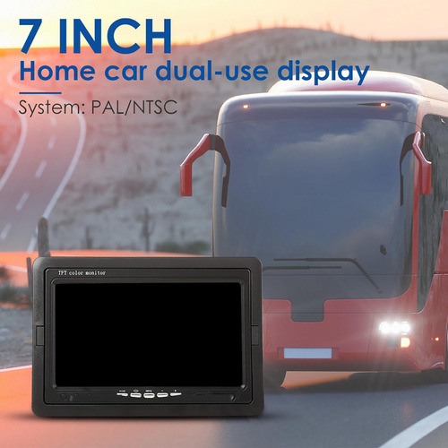 M Monitor Retrovisor Lcd Tft A Color De 7 Pulgadas, Camión