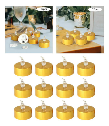 12 Minivelas Led Velas Halloween Con Pilas
