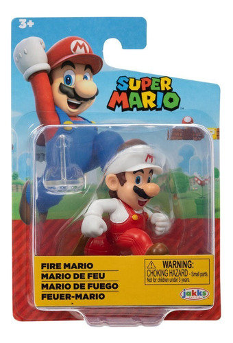 Super Mario Figura Mario De Fuego Coleccionable Wabro