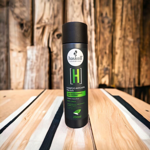 Kit 2 Shampoo Haskell Homem Anticaspa 250ml