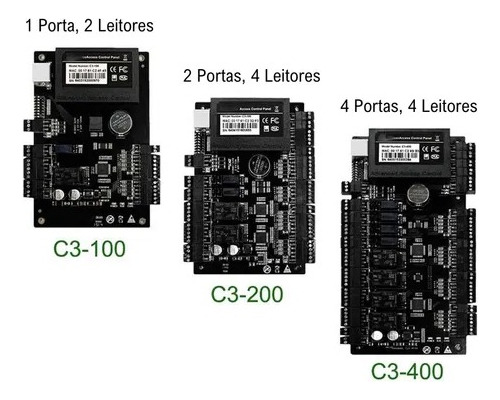 20 Unid. Placa Controladora De Acesso Zkteco C3-200 Tcp/ip