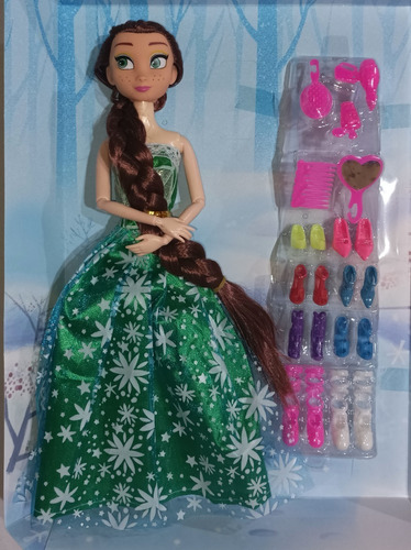 Muñecas Compatibles  De Elsa Y Anna Con Accesorios!