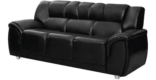 Imagen 4 de 6 de Juego De Living Sillon 3+2 Cuerpos Sofa Pu Marrón Cordoba