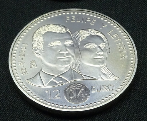 Imagen 2 de 2 de Moneda Coleccion Conmemorativa 12 Euros Plata Año 2004