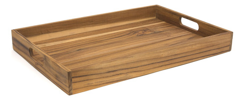 Lipper International - Bandeja Grande De Madera De Teca Con 