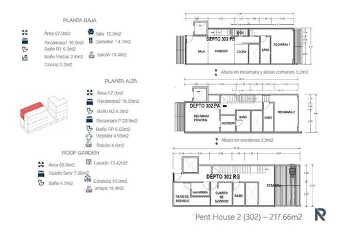 Imagen 16 de 19 de Penthouse De 4 Recámaras, En Col. Del Valle