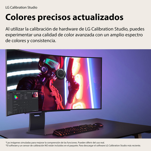 Monitor LG 34 Gaming Curvo Oled 240hz 0.03ms Hdr400 Color Gris