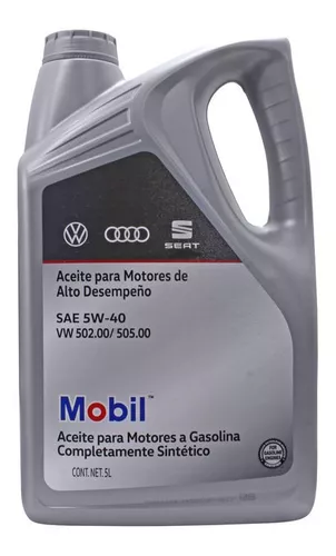 Aceite Motor Sintetico 5w40 Up Mobil Vw Original 5l