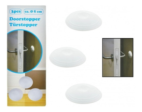 Topes Para Puertas X 3 Unidades Blancos 