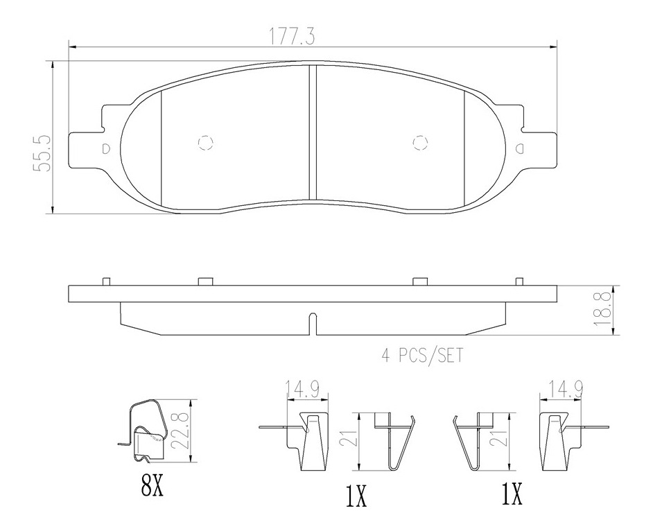diagrama de balatas traseras de ford f150