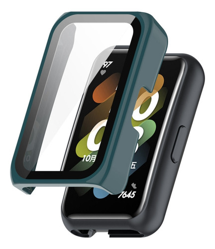 Funda De Reloj Integrada Verde Pino Para Huawei Watch Fit Mi