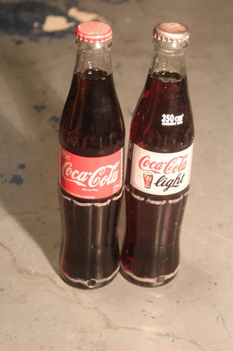 Set Botellas Cocacola - Antigüas De Bar 350ml - Light/comun