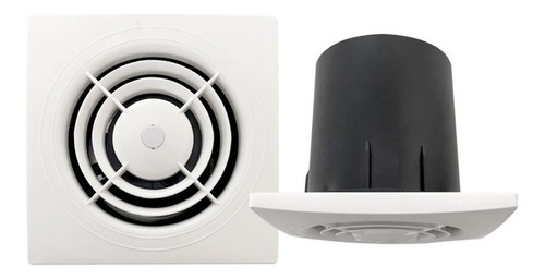 Imagen 7 de 10 de Extractor De Aire Baño Indoor Cocina Pared Vidrio 10cm 4 Pul