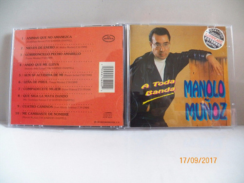Cd Original Manolo Muñoz A Toda Banda
