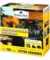 Comprar Bolsas P\u002Fbasura Extra Grandes (124l), Member´s Mark 100 Pzas