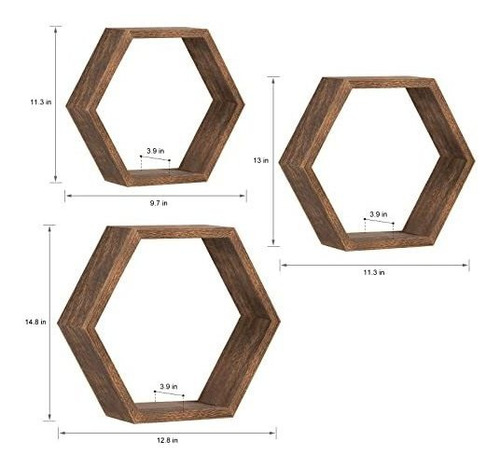 Estantes Hexagonales Estantes Flotantes En Forma De Panal C