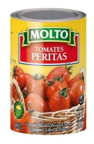 Molto Tomates Pelados Peritas Enteros Comunes Lata 400 Grs