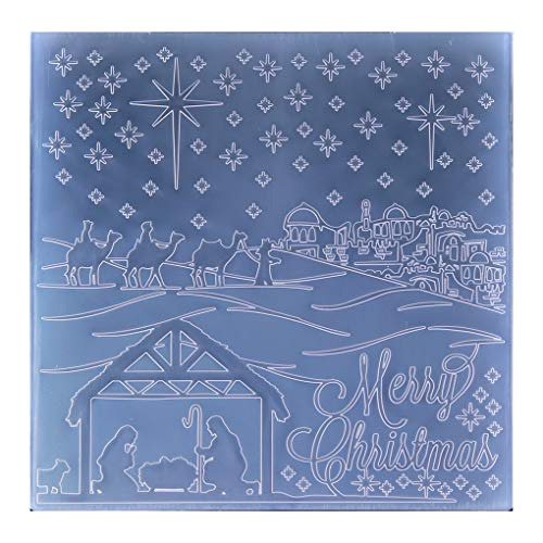 Carpeta De Relieve De Plástico Estrella De Navidad Gra...