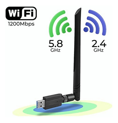 1200mbps Usb Inalámbrica 3.0 Dual Band Wifi Adapter Antenna