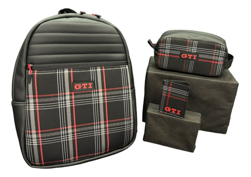 Kit Mochila Carteira Necessaire Golf Gti