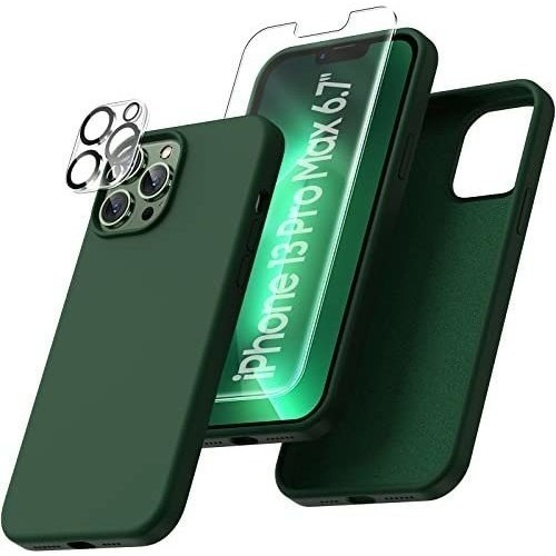 Estuche 5 En 1 Para iPhone 13 Pro Max, Con 4 Protectores