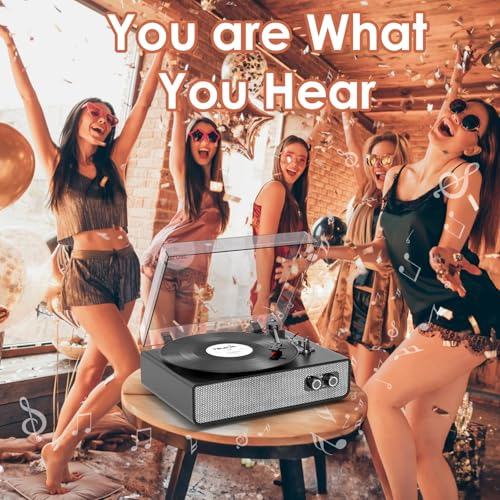 Pack De Tocadiscos Bluetooth Con Altavoces Mejorados