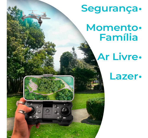 Drone Quadricóptero Com Câmera E Led Tech Spy Controle