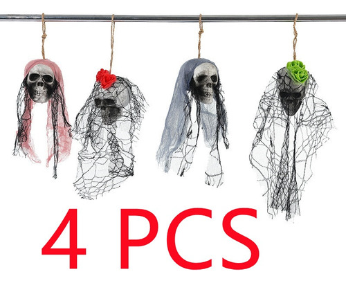4 Pcs Zo De Halloween Esqueleto Decoración De Terror
