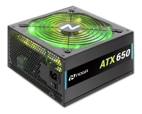 Imagen 1 de 2 de Fuente de alimentación para PC Noga RGB Power ATX-650 RGB 650W negra 220V - 240V