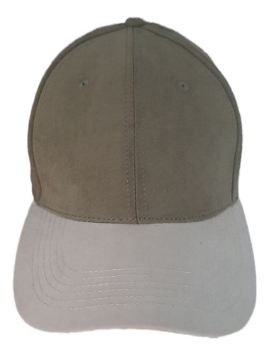 Imagen 3 de 4 de Gorra Combinada Visera Piel Durazno Unisex Hebilla Regulable