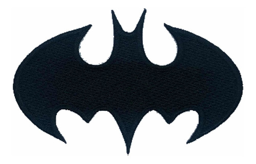Parche Batman Logo Silueta Bordado