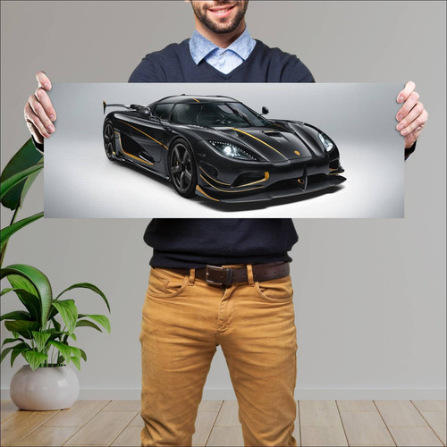 Cuadro 30x80cm Auto 2017 Koenigsegg Agera Rs Gry 17