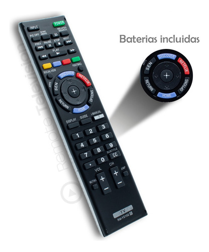 Control Remoto Sony Smart Tv Rmt-tx102u +pilas