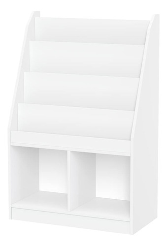 Estantería Infantil Con Dos Cubículos Color Blanco Riverridg
