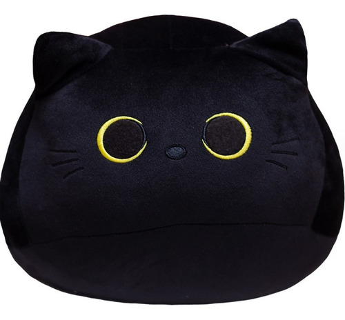 Almohada Gato Negro Muñeco De Felpa Lindo Y Adorable Gato8cm