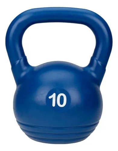 Pesa Rusa De 10 Kg Pesas Sol Kettlebell Pvc Rellena Crossfit